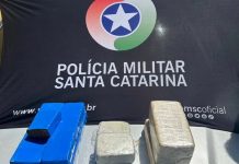 Polícia Militar prende casal com 8,6 kg de drogas em Curitibanos