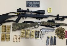 Polícia Civil apreende armas de fogo e munições em Curitibanos