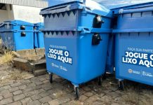 Curitibanos registra vandalismo em lixeiras tipo contêiner