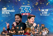 São Cristóvão do Sul comemora os 33 anos de emancipação