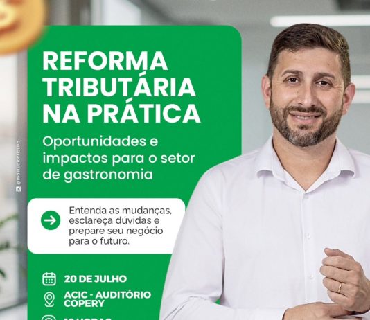 Palestra sobre reforma tributária será realizada para empresários do setor gastronômico de Curitibanos